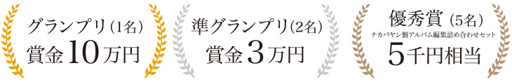 賞品 グランプリ賞金5万円